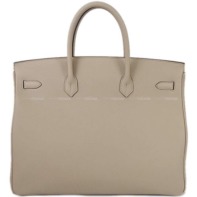 HERMES エルメス ハンドバッグ バーキン40 トゥルティールグレー トゴ シルバー金具 新品未使用
