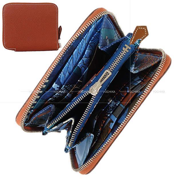 2019年秋冬 新作 HERMES エルメス アザップ シルクイン コンパクト 財布 "アニマポリス" シエンヌ エプソン 新品