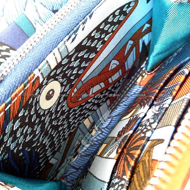 2019年秋冬 新作 HERMES エルメス アザップ シルクイン コンパクト 財布 "アニマポリス" シエンヌ エプソン 新品