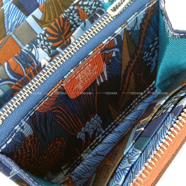 2019年秋冬 新作 HERMES エルメス アザップ シルクイン コンパクト 財布 "アニマポリス" シエンヌ エプソン 新品