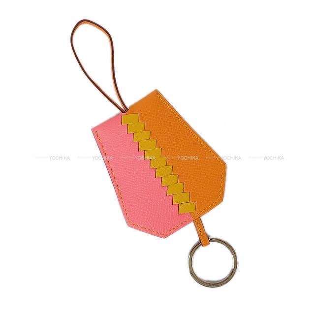HERMES エルメス キーケース バッグチャーム "クロシェット クレ トレサージュ" ローズアザレ エプソン 新品