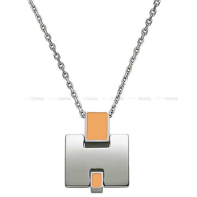 HERMES エルメス ペンダント ネックレス "アイリーン" オレンジクレモンティーヌ