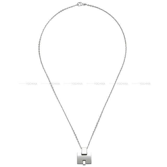 HERMES エルメス ペンダント ネックレス "アイリーン" 白(ホワイト)