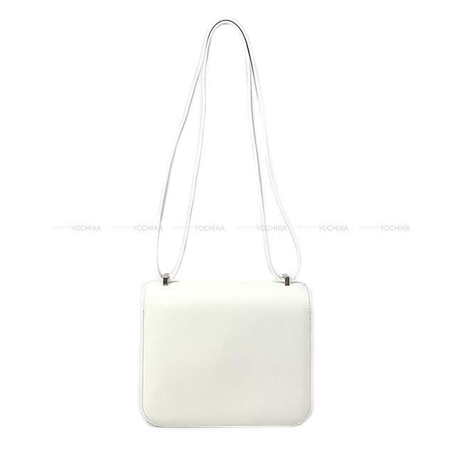 HERMES エルメス ショルダーバッグ コンスタンス3 ミニ 18 白(ホワイト) スイフト シルバー金具 新品