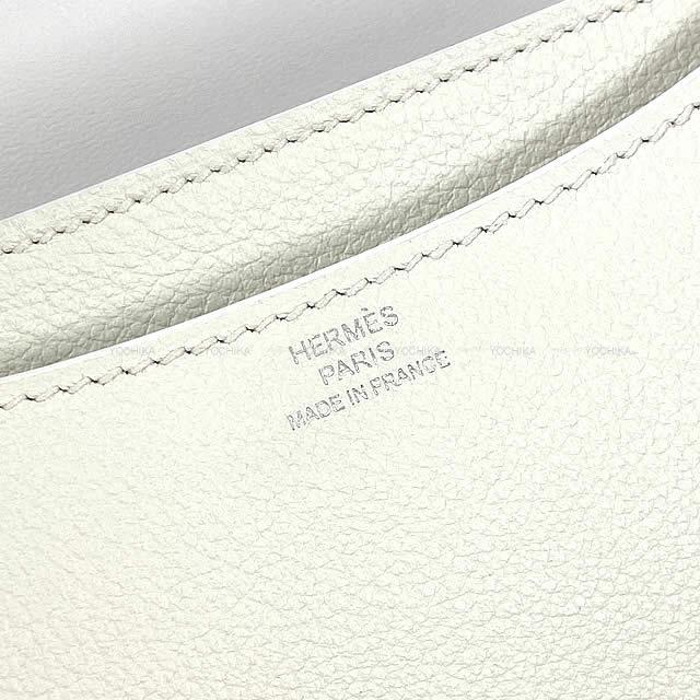 HERMES エルメス ショルダーバッグ コンスタンス3 ミニ 18 白(ホワイト) スイフト シルバー金具 新品