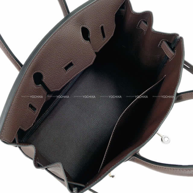 HERMES エルメス ハンドバッグ バーキン30 ショコラ トゴ シルバー金具 新品