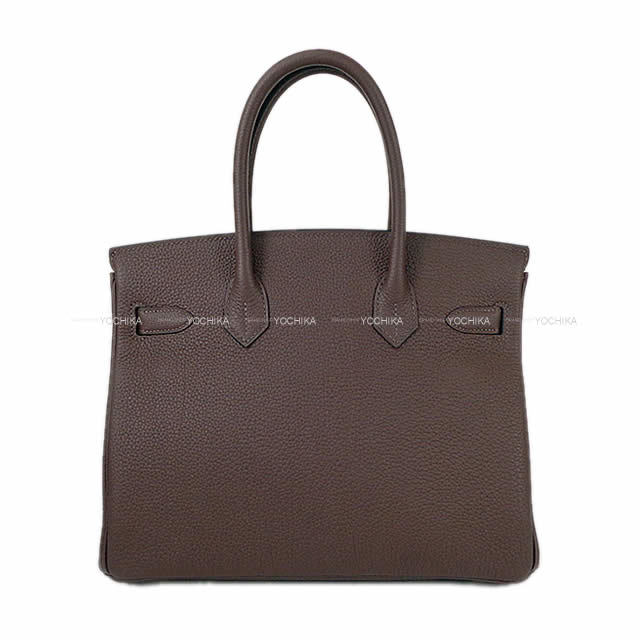 HERMES エルメス ハンドバッグ バーキン30 ショコラ トゴ シルバー金具 新品