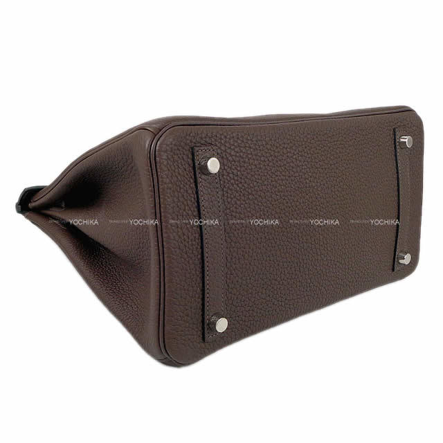 HERMES エルメス ハンドバッグ バーキン30 ショコラ トゴ シルバー金具 新品