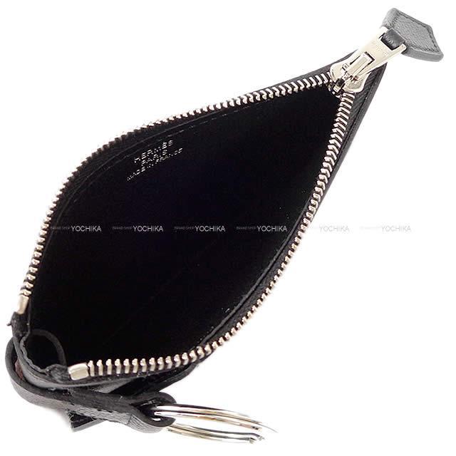 HERMES エルメス カードケース ヴェルティージュ ミニ 黒(ブラック) エプソン シルバー金具 新品
