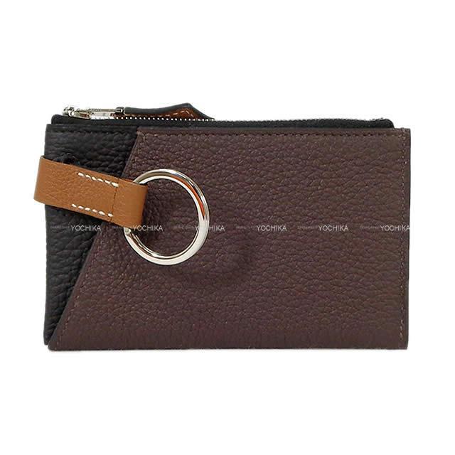 HERMES エルメス カードケース ヴェルティージュ ミニ カラーブロック 黒(ブラック)/ゴールド 新品