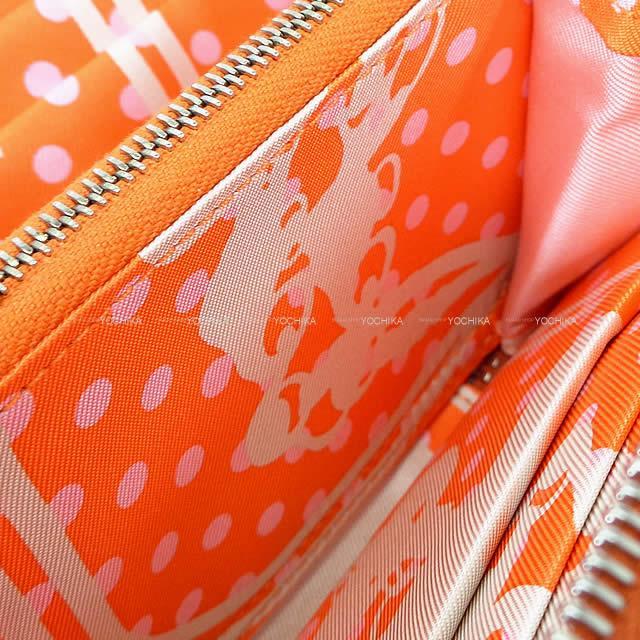 HERMES エルメス アザップ シルクイン コンパクト 財布 "Brides de Gala Fantome a pois