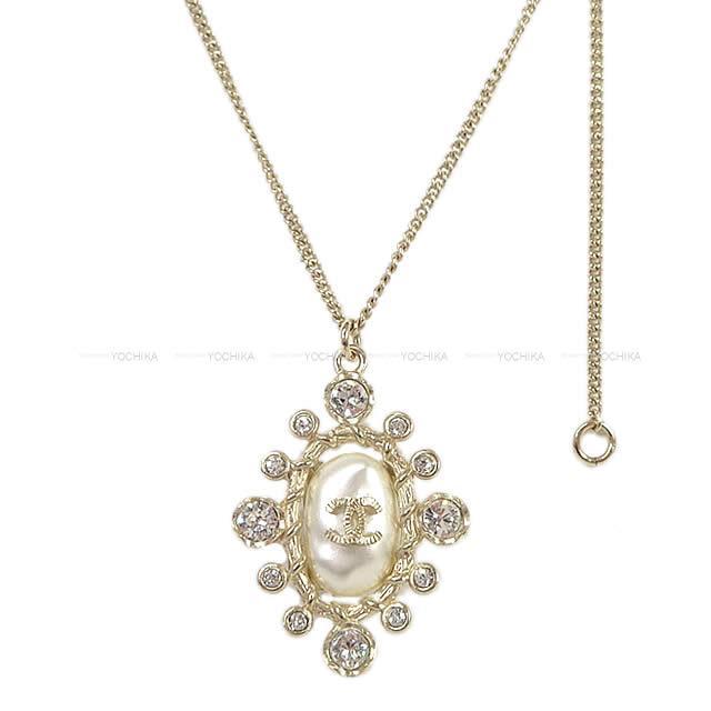 2019年 新作 CHANEL シャネル ココマーク パール ネックレス ゴールド金具 AB0135 新品