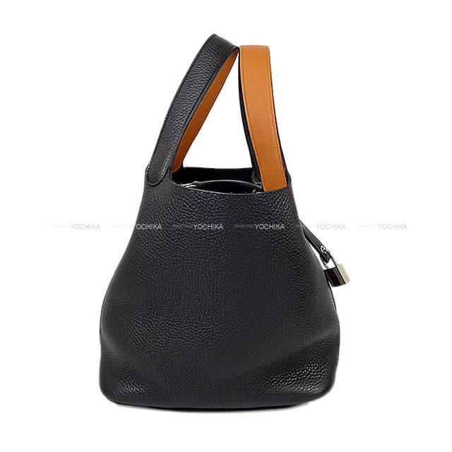 HERMES エルメス ハンドバッグ ピコタンロック エクラ 22 MM 黒 