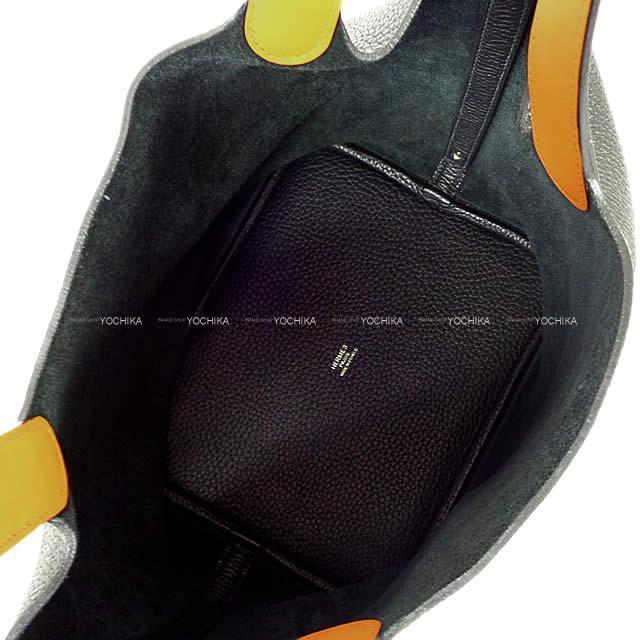 HERMES エルメス ハンドバッグ ピコタンロック エクラ 22 MM 黒(ブラック)Xトフィー