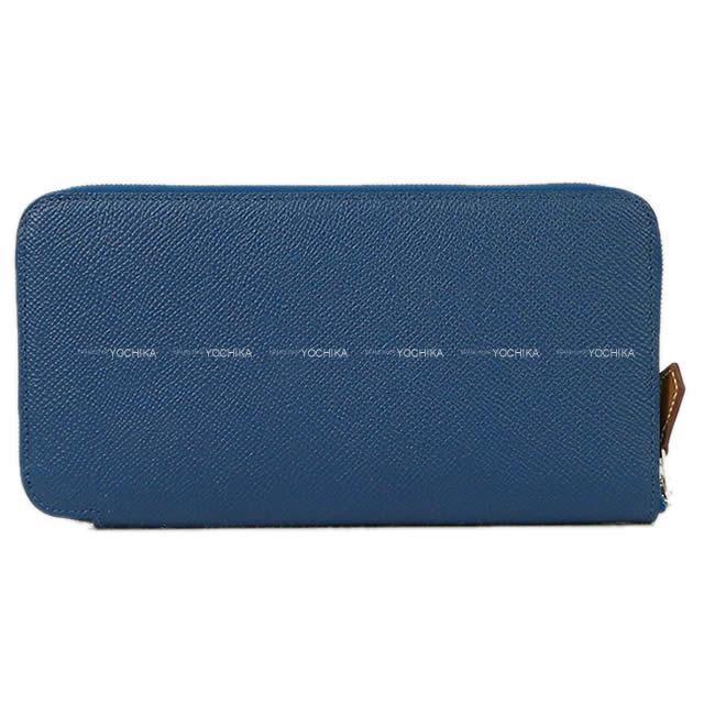 HERMES エルメス アザップ シルクイン 財布 "アニマポリス" ディープブルー/ブルーパラダイス エプソン 新品