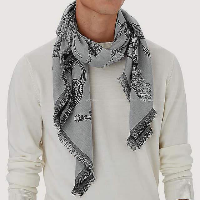 HERMES エルメス スカーフ ショール カレH100  