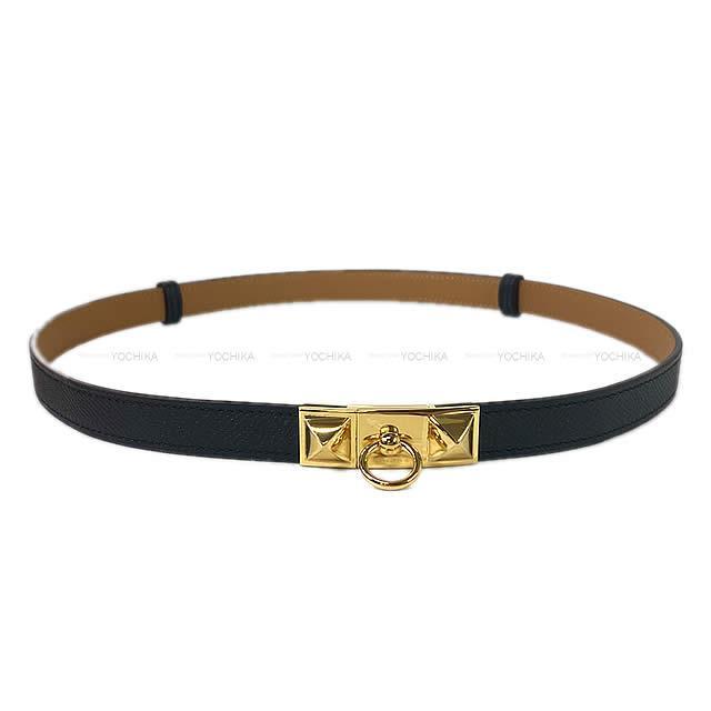 HERMES エルメス ベルト "リヴァル 18" 黒(ブラック) エプソン ゴールド金具 新品