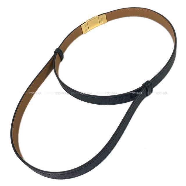 HERMES エルメス ベルト "リヴァル 18" 黒(ブラック) エプソン ゴールド金具 新品