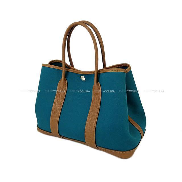 HERMES エルメス ハンドバッグ ガーデンパーティ 30 TPM ヴェールボスフォール/アルザン トワルオフィシェ 新品