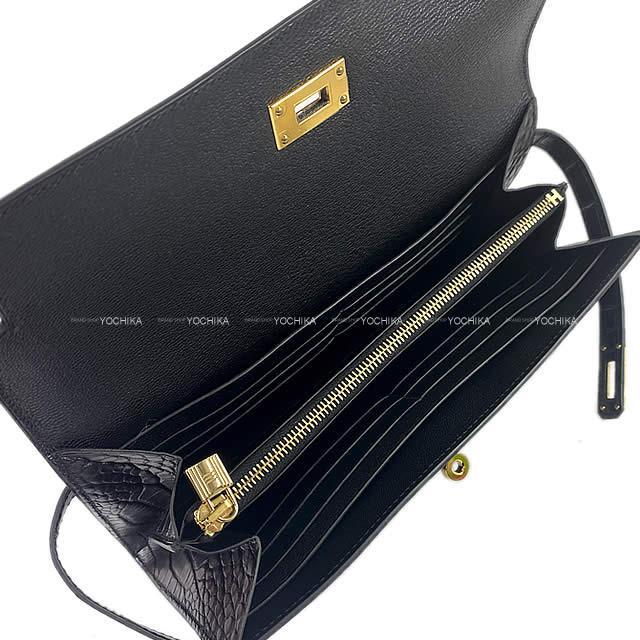 HERMES エルメス 長財布 ケリーウォレット ロング 黒(ブラック  