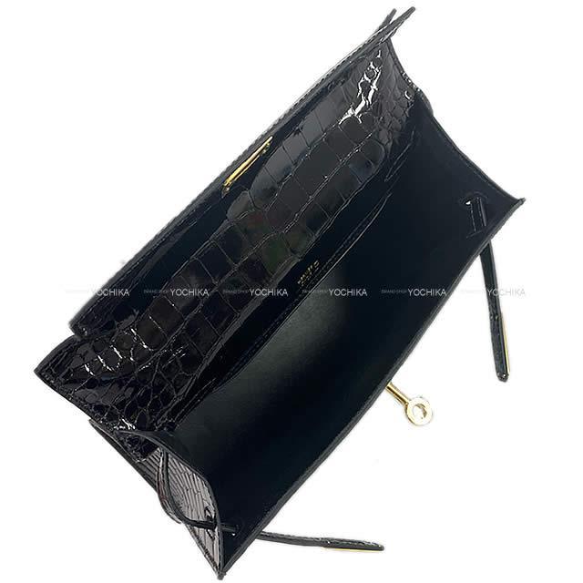 HERMES エルメス ハンドバッグ ポシェットケリー 黒(ブラック