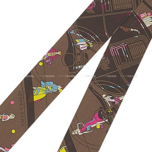 HERMES エルメス スカーフ ツイリー エクスリブリス パリジェンヌ  