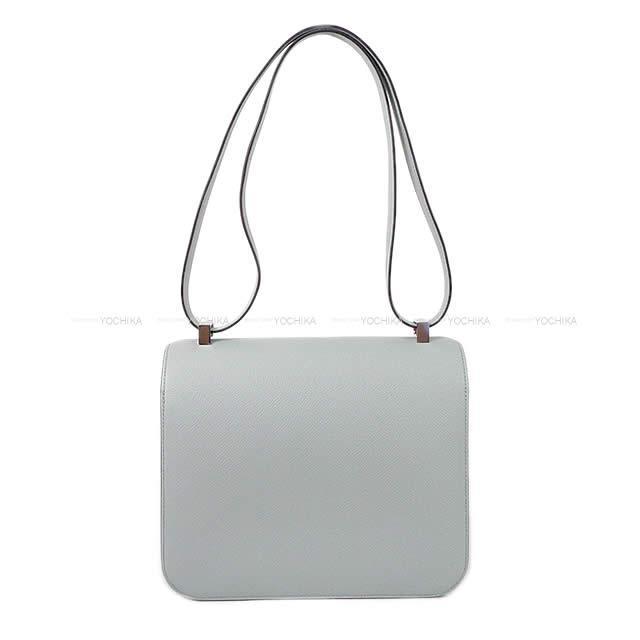 HERMES エルメス ショルダーバッグ コンスタンス3 24 ブルーグラシエ エプソン シルバー金具 新品