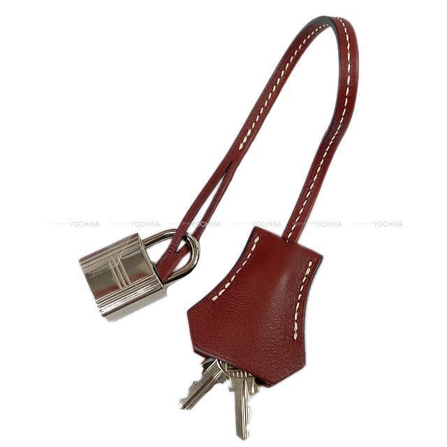 HERMES エルメス ボリードリラックス35 ルージュアッシュ ヴォー・シキム シルバー金具 新品未使用