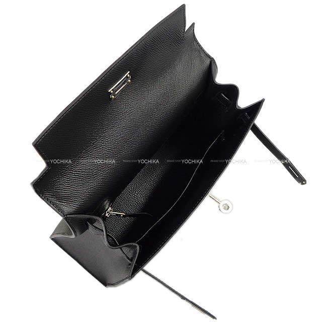 HERMES エルメス ハンドバッグ ケリー25 外縫い 黒(ブラック) エプソン シルバー金具 新品未使用