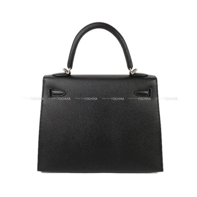 HERMES エルメス ハンドバッグ ケリー25 外縫い 黒(ブラック) エプソン シルバー金具 新品未使用