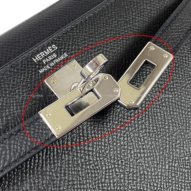 HERMES エルメス ハンドバッグ ケリー25 外縫い 黒(ブラック) エプソン
