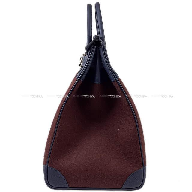 HERMES エルメス バッグ オータクロア 40 ブルーニュイ/ボルドー トゴ/フェルト シルバー金具 新品未使用