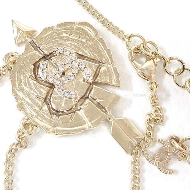 2019年 秋冬 CHANEL シャネル 切り株 ハート&アロー ラインスト