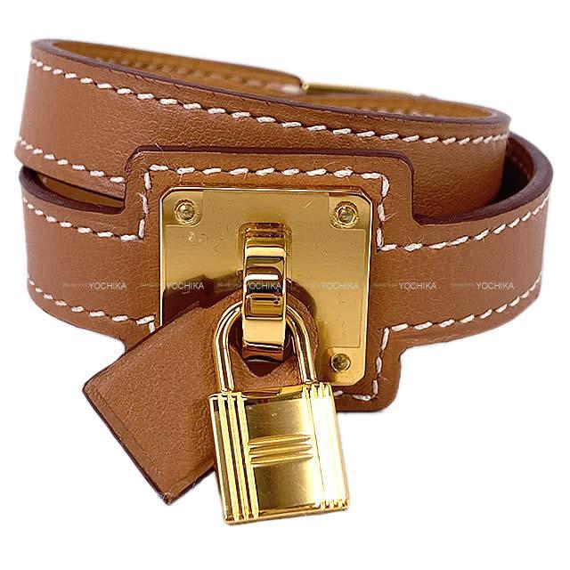 HERMES エルメス "O'Kelly オーケリー" ブレスレット ＃T2 ゴールド スイフト ゴールド金具 新品