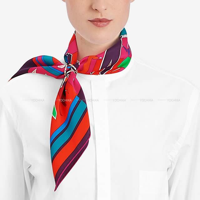 HERMES エルメス スカーフリング トリオ 90 シルバー シルバー金具 新品 