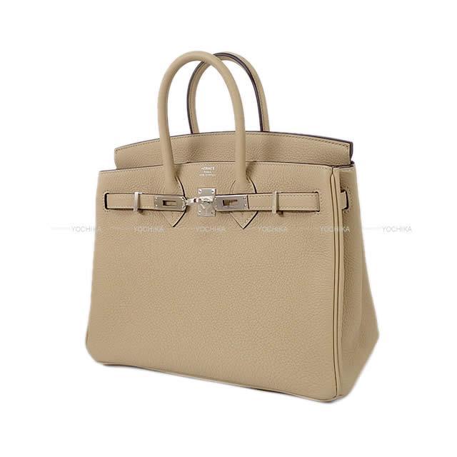 Hermes エルメス ハンドバッグ バーキン25 トレンチ トゴ シルバー金具 新品未使用
