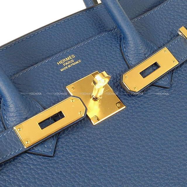 HERMES エルメス ハンドバッグ バーキン30 ディープブルー トゴ ゴールド金具 新品
