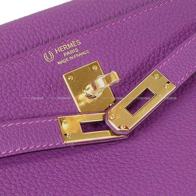 HERMES エルメス ハンドバッグ ケリー25 内縫い アネモネ トゴ ゴールド金具 新品