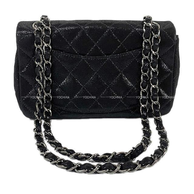 CHANEL シャネル ミニマトラッセ20 ラインストーン ココマーク チェーンバッグ 黒 ゴートスキン A65021 展示新品