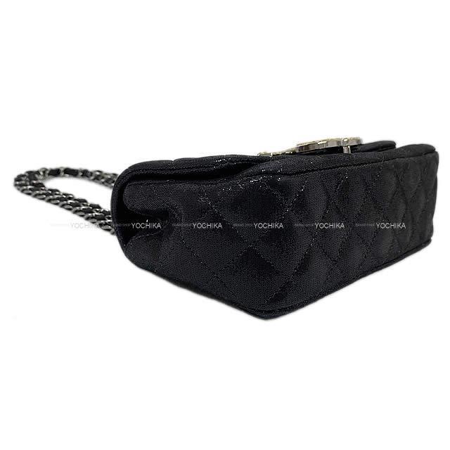 CHANEL シャネル ミニマトラッセ20 ラインストーン ココマーク チェーンバッグ 黒 ゴートスキン A65021 展示新品