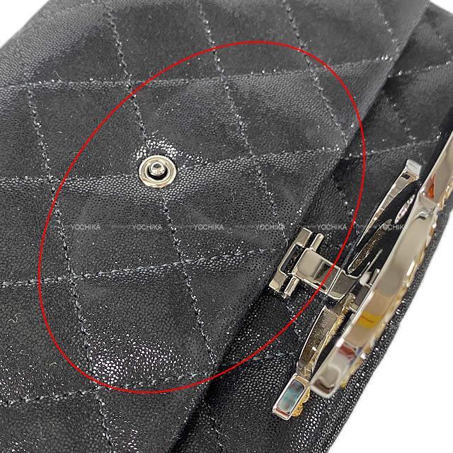 CHANEL シャネル ミニマトラッセ20 ラインストーン ココマーク チェーンバッグ 黒 ゴートスキン A65021 展示新品