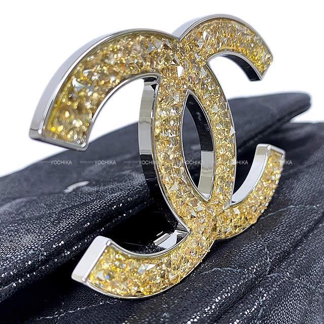 CHANEL COCOMARK ラインストーン CHANEL シャネル ピアス ラインストーン ココマーク シルバー