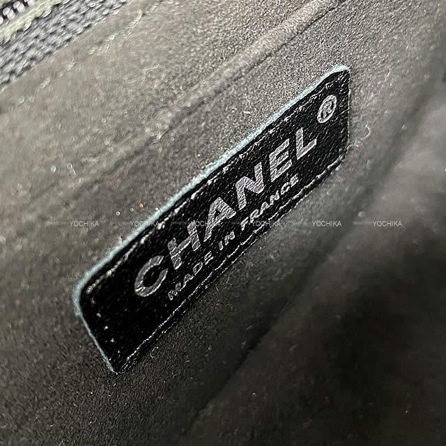 CHANEL シャネル ミニマトラッセ20 ラインストーン ココマーク チェーンバッグ 黒 ゴートスキン A65021 展示新品