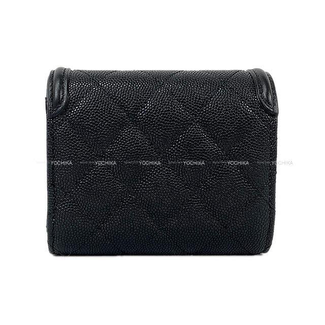 2020年 クルーズ CHANEL シャネル マトラッセ ビッグ ココマーク コインケース付 三つ折 コンパクト財布 新品