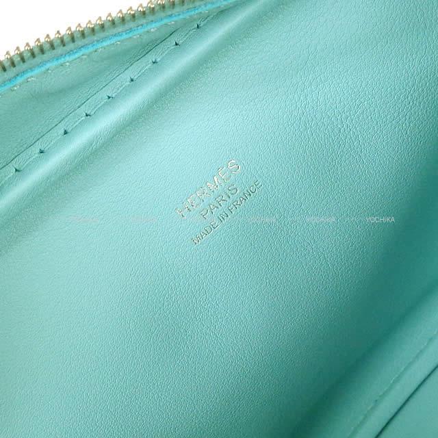 HERMES エルメス ハンドバッグ ミニ プリュム 20 ブルーアトール スイフト シルバー金具 新品未使用