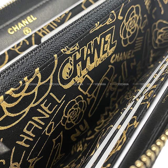 CHANEL(シャネル) 長財布 マトラッセ ベージュ ココマーク/ゴールド金具/ラウンドファスナー ラムスキン CHANEL シャネル 長財布 ココマークマトラッセ ラムスキンベージュ