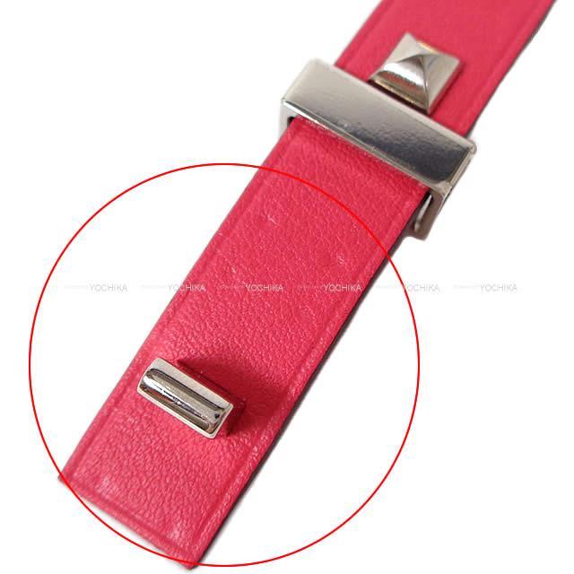 HERMES エルメス ブレスレット "ミニドッグ クルーカレ" ローズエクストリーム スイフト #T1 新品未使用