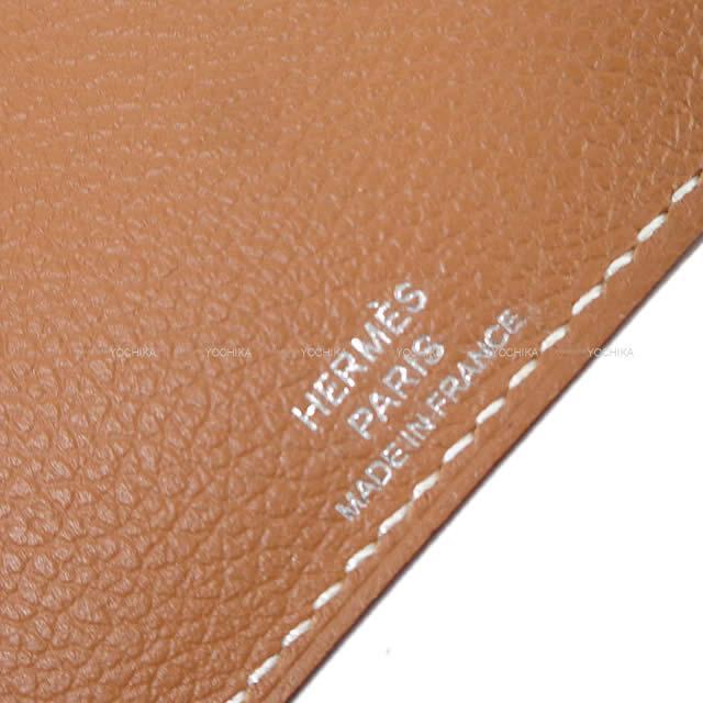 HERMES エルメス コンパクト 財布 カードケース "シタデル タッチ" ゴールドXオンブレ エバーカラーXリザード 新品