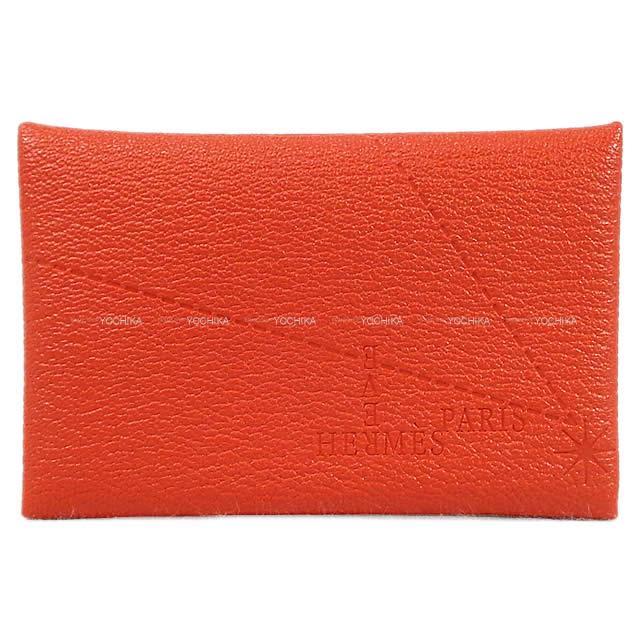 三越日本橋 限定 HERMES エルメス カードケース カルヴィ "夢" カプシーヌ シェーブル 新品