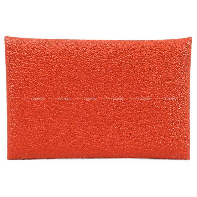三越日本橋 限定 HERMES エルメス カードケース カルヴィ "夢" カプシーヌ シェーブル 新品